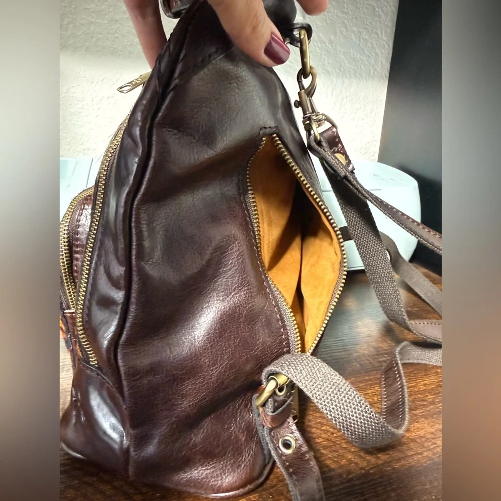 Patricia Nash Alencon Leopard Print Backpack - Picture 12 of 15